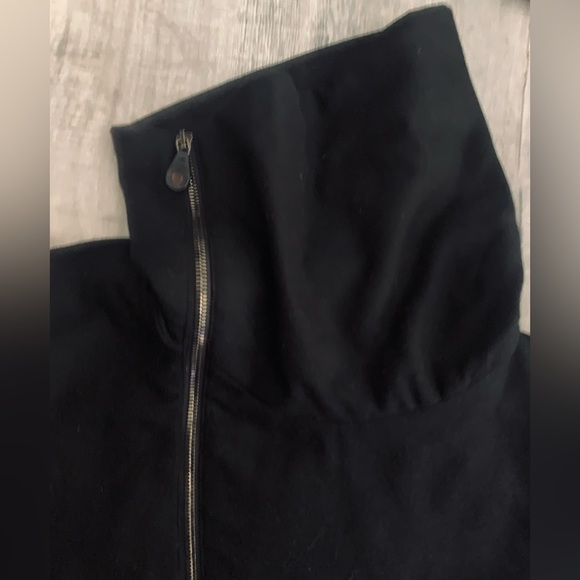 Alexander McQueen X McQ Black Wool Asymmetrical Zip Up Coat Jacket IT48 USM - Picture 7 of 12